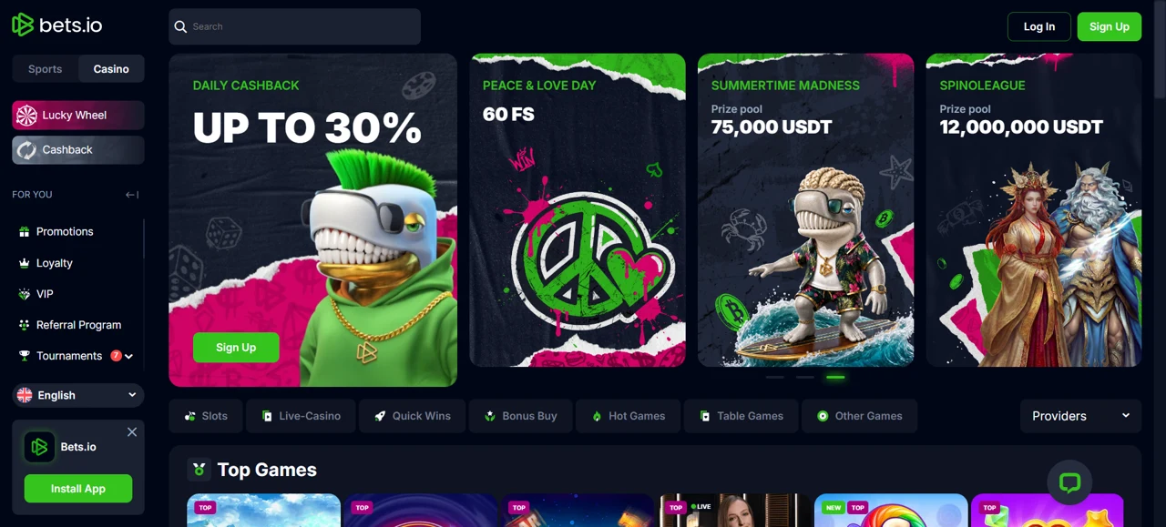 Bets.io Screenshot 1