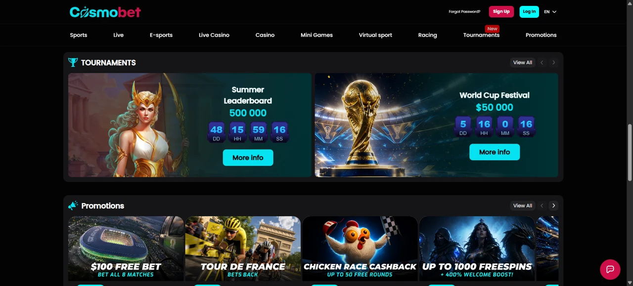 Cosmobet Screenshot 5