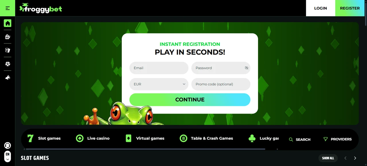 Froggybet Screenshot 1