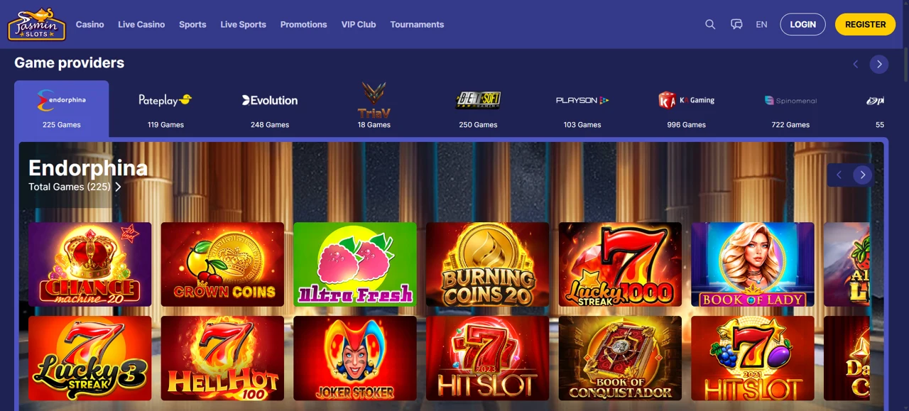 Jasmin Slots Screenshot 1