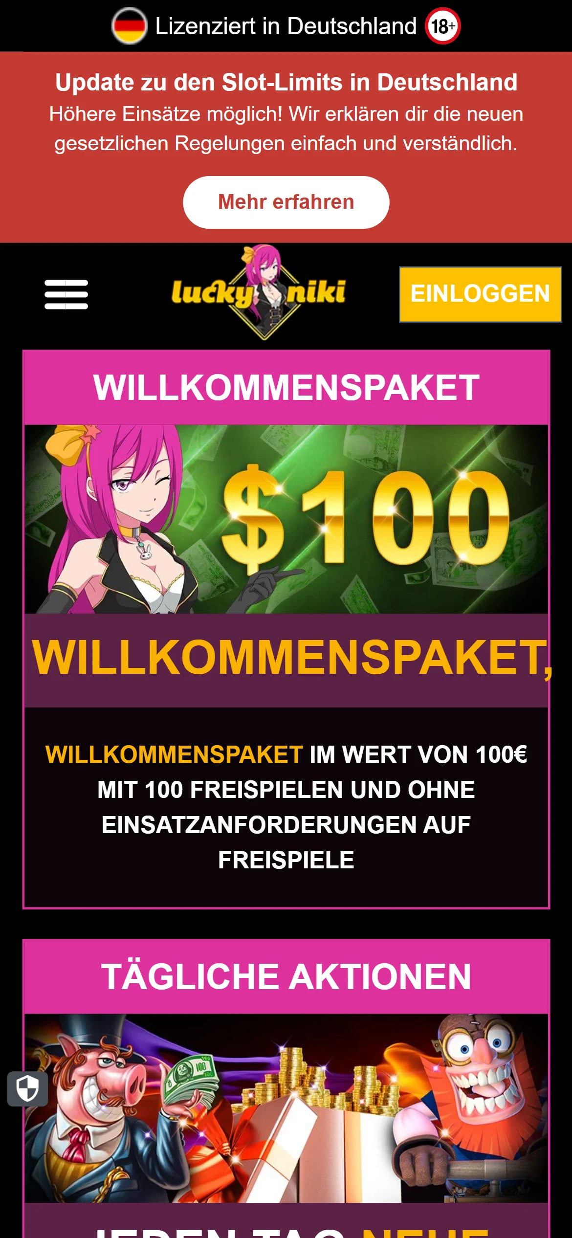 Lucky Niki Casino Screenshot 4