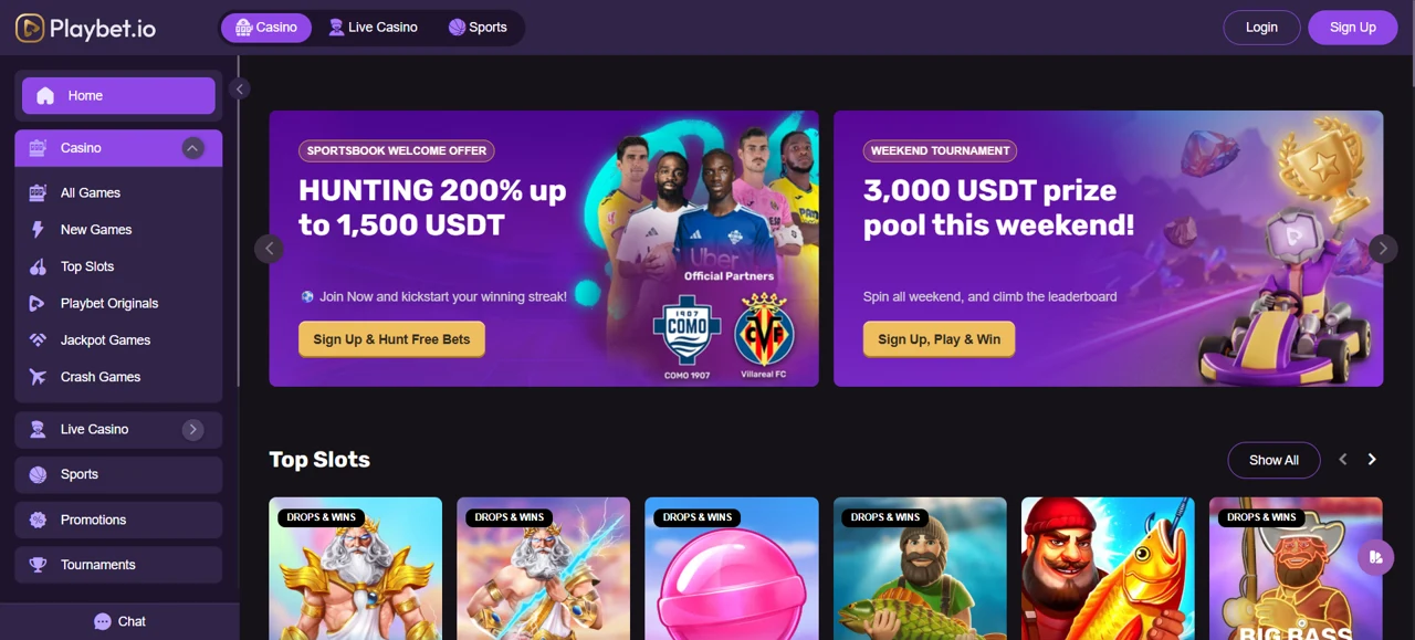 Playbet.io Screenshot 1