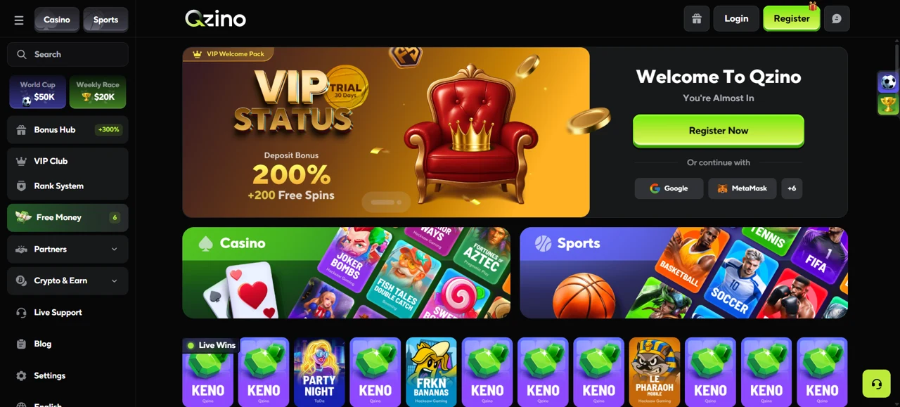 Qzino Screenshot 1
